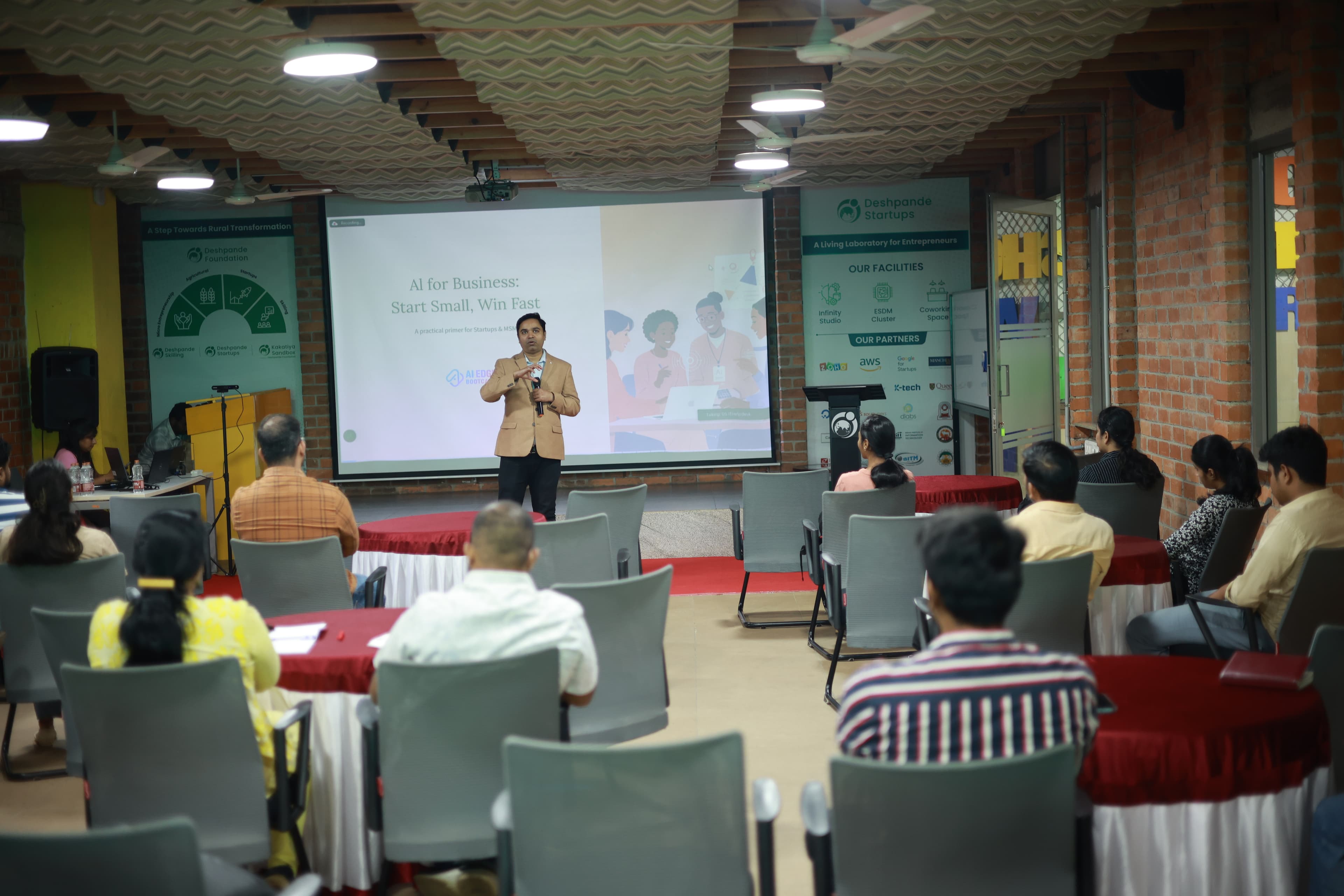 Founders listening in