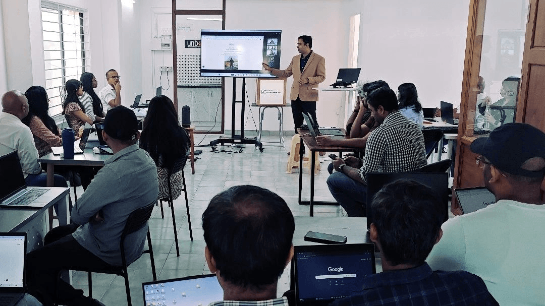 The Unbox Experience team during the workshop